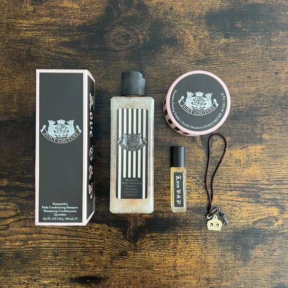 Juicy Couture Rollerball, Shamperfect, Decadent Dusting Powder, Hair tie - Picture 8 of 9